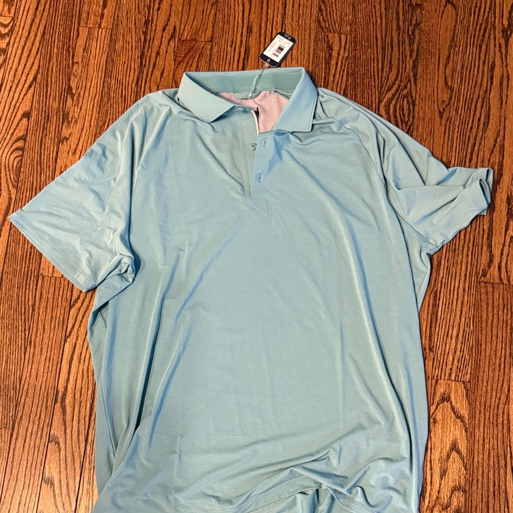 johnnie-O Men's green  Performance Polo size large